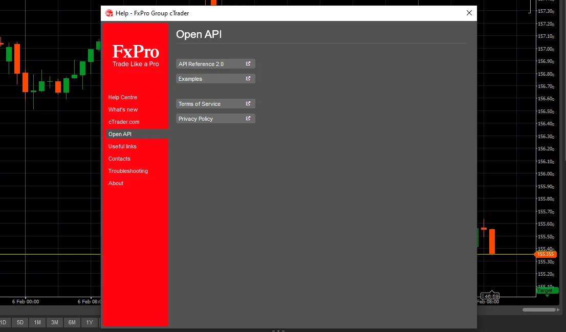 cTrader API 2 FXPro